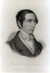 Portrait de Carl Maria von Weber (1786-1826) compositeur allemand