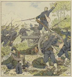 Batterie russe enlevée à la baïonnette par l