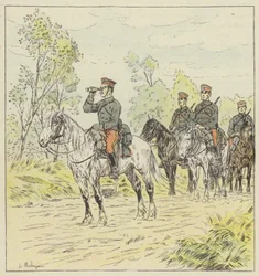 Cavalerie japonaise en reconnaissance