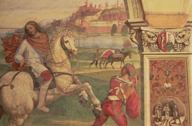 Homme à cheval, de la vie de Saint Benoît