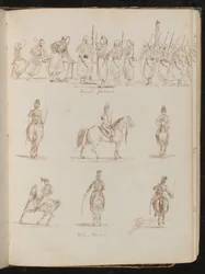 Étude de vingt et un soldats