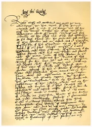 Lettre de Lady Jane Grey à William Parr, 10 juillet 1553