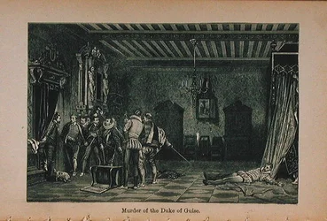 Assassinat du duc de Guise (1549-88), illustration tirée de Little Arthur