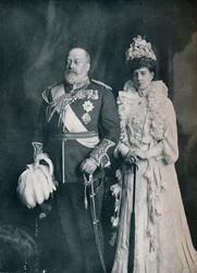 Le roi Édouard VII avec la reine Alexandra, v. 1908 1911