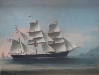 La barque Dioscuren arrive à Hong Kong, 1885, par Lai Sung