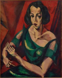 Portrait de femme (Femme en robe verte)