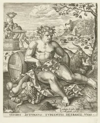 Automne : Bacchus et la vendange