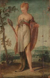 Femme avec un miroir