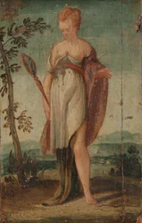 Femme avec miroir