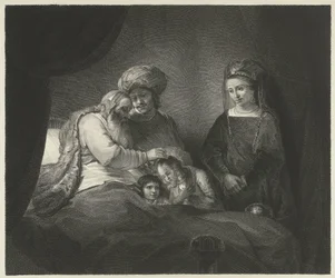 Jacob bénit Éphraïm et Manassé