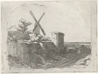 Ruine avec moulin