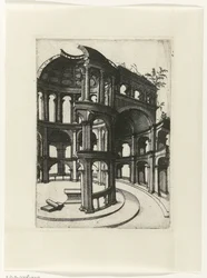 Ruine avec arcs et dôme