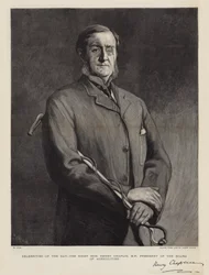 Célébrités du jour, le très honorable Henry Chaplin, MP, président du Conseil de l