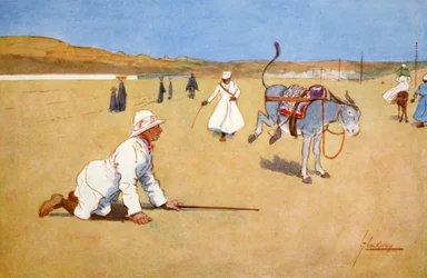 Sur la route du barrage, Assouan