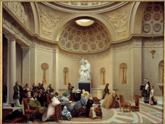 Cérémonie à la chapelle expiatoire en 1835