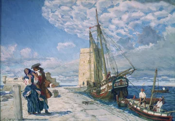 Promenade le long de la jetée, 1908