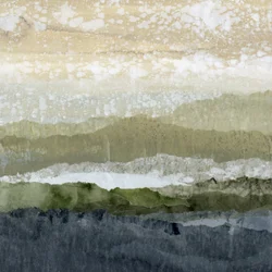 Paysage montagneux en couches