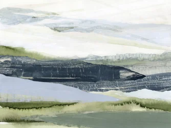 Paysage de montagne aux couleurs douces