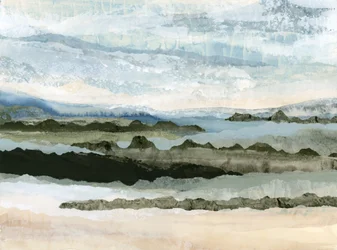 Abstrait côtier serein