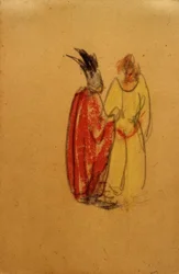 Sans titre (Ortrud et Elsa de Brabant en dispute)