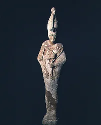 Figure en bois et gesso d