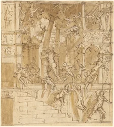 Samson détruisant le temple