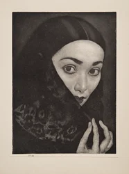 Dame avec un châle, pub. 1926