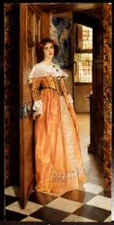 À la porte, vers 1898