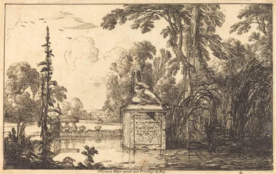 Bassin dans un jardin à la française