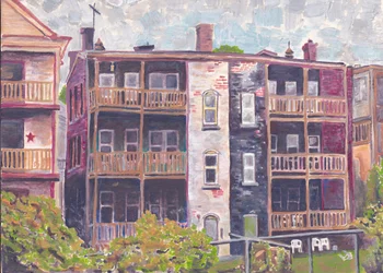 Mission Hill, c.2017 (acrylique sur papier aquarelle)