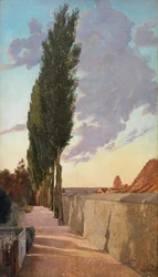 Paysage avec peupliers. Soir de septembre, 1895