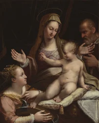 La Sainte Famille avec sainte Catherine d