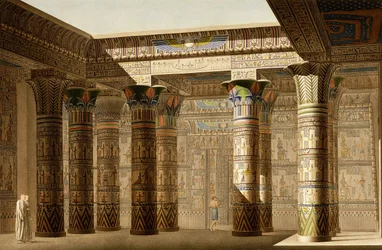 Portique du Grand Temple de Philae, Nubie, vers 1809-1812