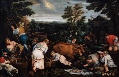 Septembre de la série Les Saisons, fin 16ème ou début 17ème siècle