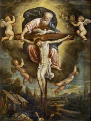 Holy Trinity, non daté ... (peinture sur bois)