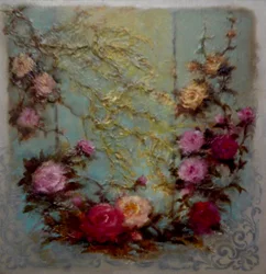 Antique Roses, 2024 (oil on canvas)