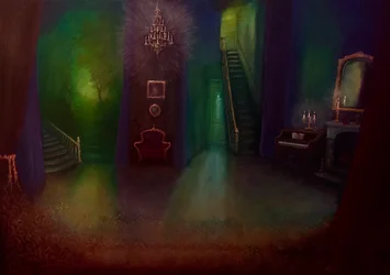 Arsenic et vieilles dentelles, 2024 (huile sur toile)