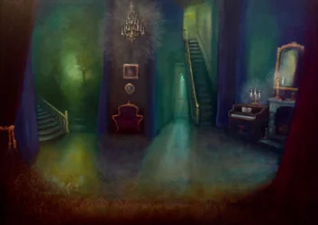 Arsenic et vieilles dentelles, 2024 (huile sur toile)