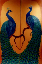 Deux paons