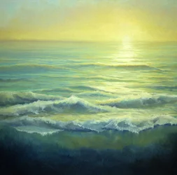 Brume dorée, 2004 Paysage marin