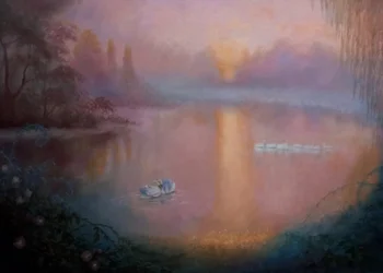 Le lac des Cygnes, 2025 (oil on canvas)