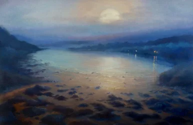 Baie au clair de lune