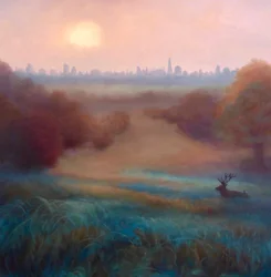 Brume matinale Richmond Park, 2021