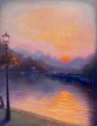 Lever de soleil rose
