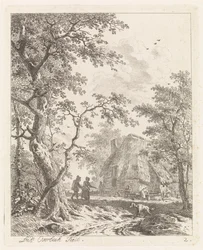 Deux promeneurs près d
