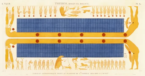 Thèbes, Byban el Molouk, vers 1809-1812