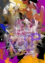 Abstrait moderne chaotique