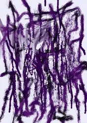 Lignes de coulures violettes chaotiques