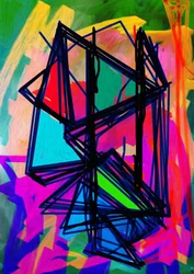 Formes abstraites colorées