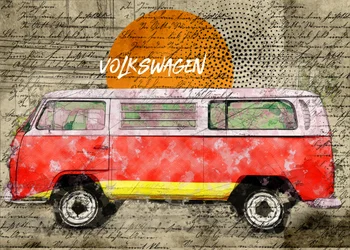 Camper-van rétro
